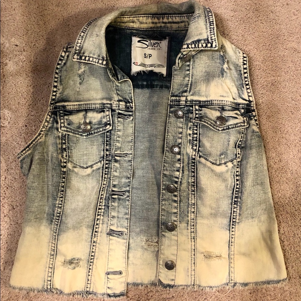 Denim ombré Vest